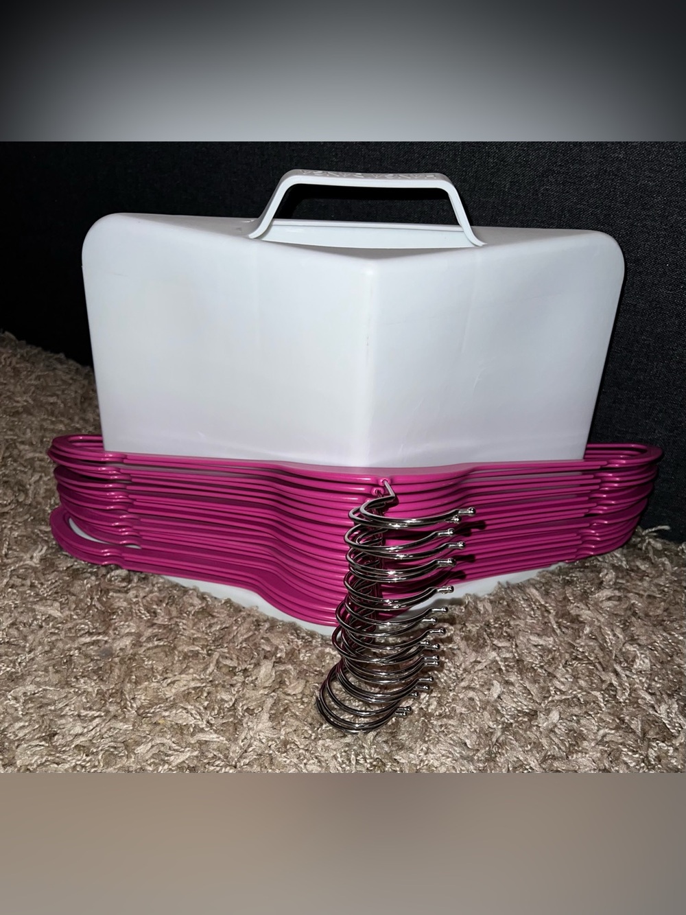 60 Slim Plastic (Non-Velvet) Clothes Hangers - Approx. 17.7" inch wide - Picture 11 of 12